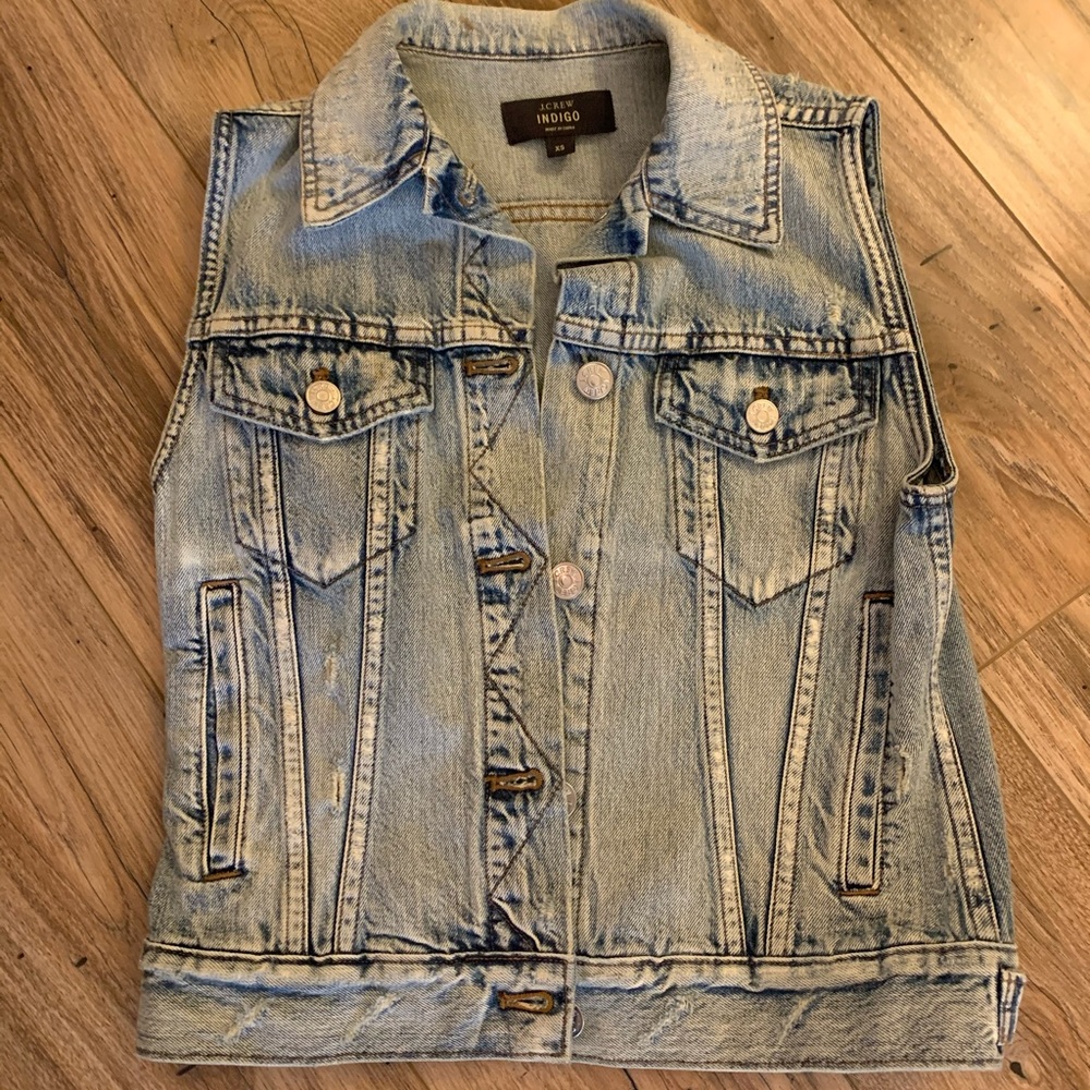 J Crew denim vest